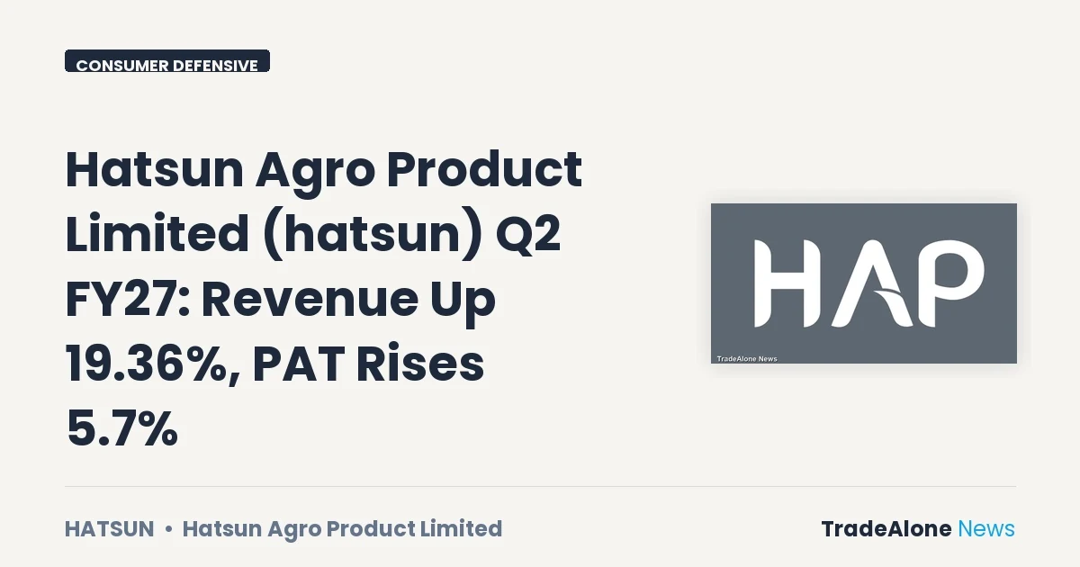 Hatsun Agro Product Limited FY27 Q2 Results