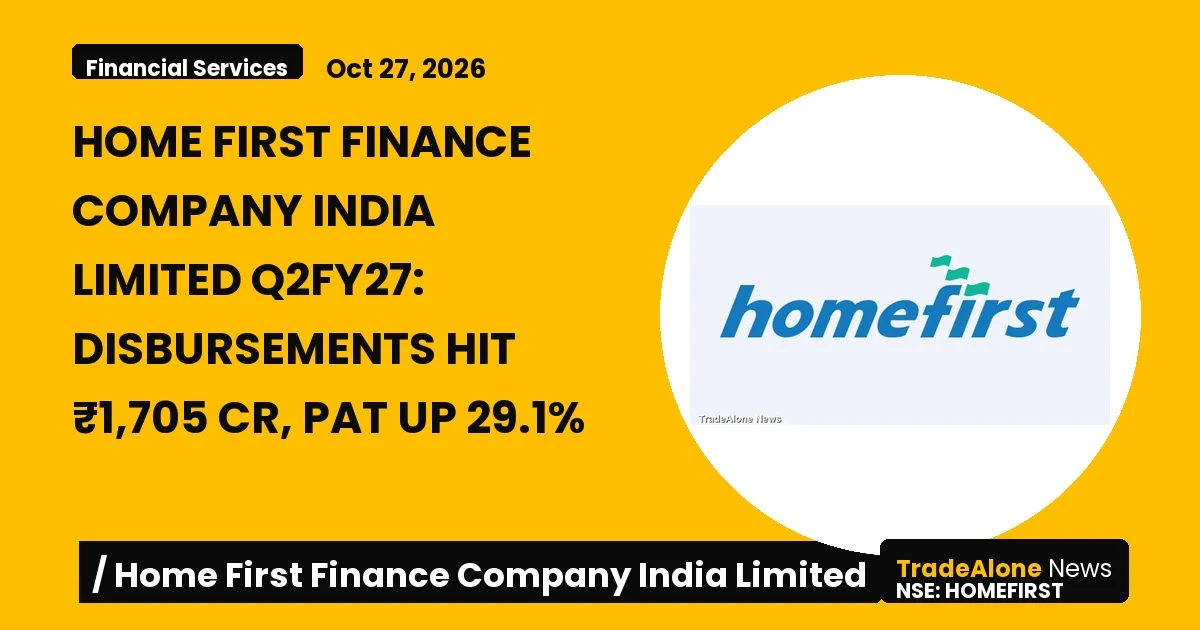 Home First Finance Company India Limited Q2fy27 Results