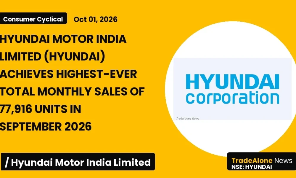 Hyundai Motor India Limited Hyundai September 2026 Sales