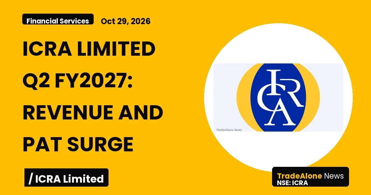 Icra Limited Nse:icra Q2 Fy2027 Results