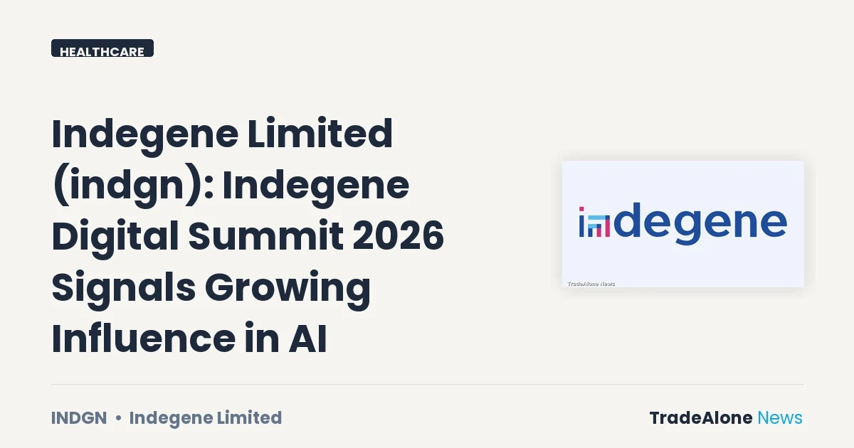 Indegene Limited INDGN Digital Summit 2026
