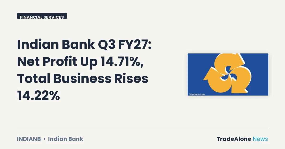 Indian Bank Indianb Q3 FY27 Results