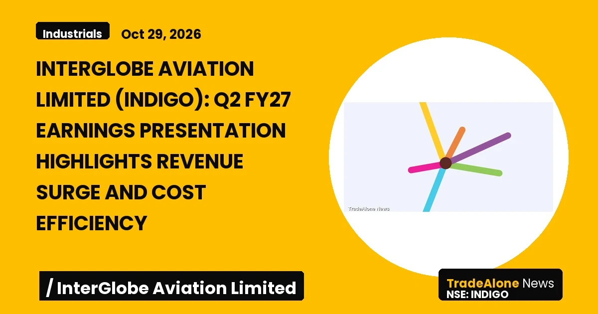 Interglobe Aviation Limited Indigo Q2 FY27 Earnings