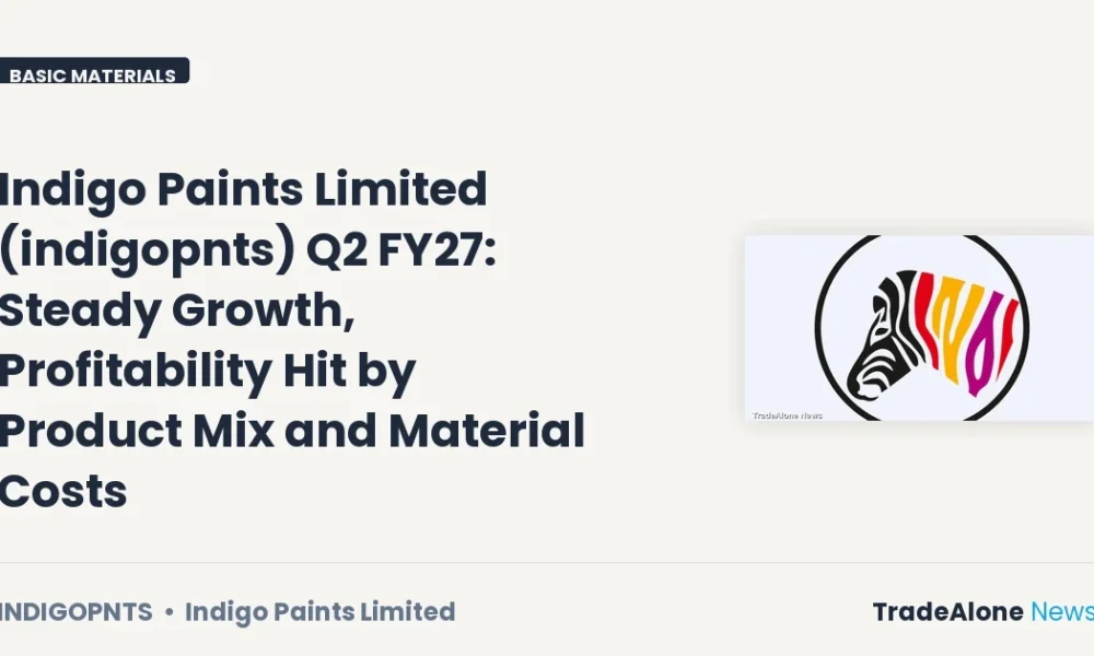Indigo Paints Limited Indigopnts Q2 FY27
