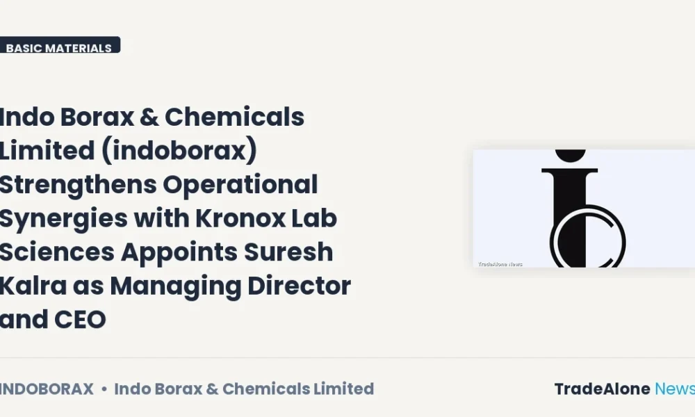 Indo Borax & Chemicals Limited Indoborax Appoints Suresh Kalra