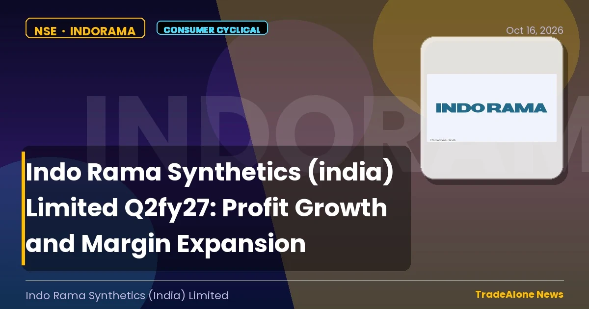 Indo Rama Synthetics Indorama Q2fy27 Results