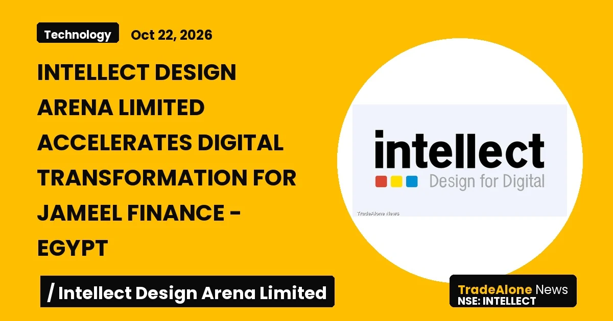 Intellect Design Arena Limited Intellect Digital Transformation Egypt October 2026