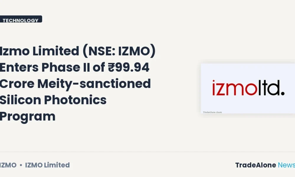 Izmo Limited NSE IZMO Phase II Silicon Photonics Program