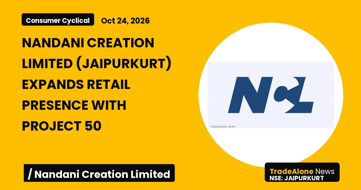 Nandani Creation Limited NSE Jaipurkurt October 2026