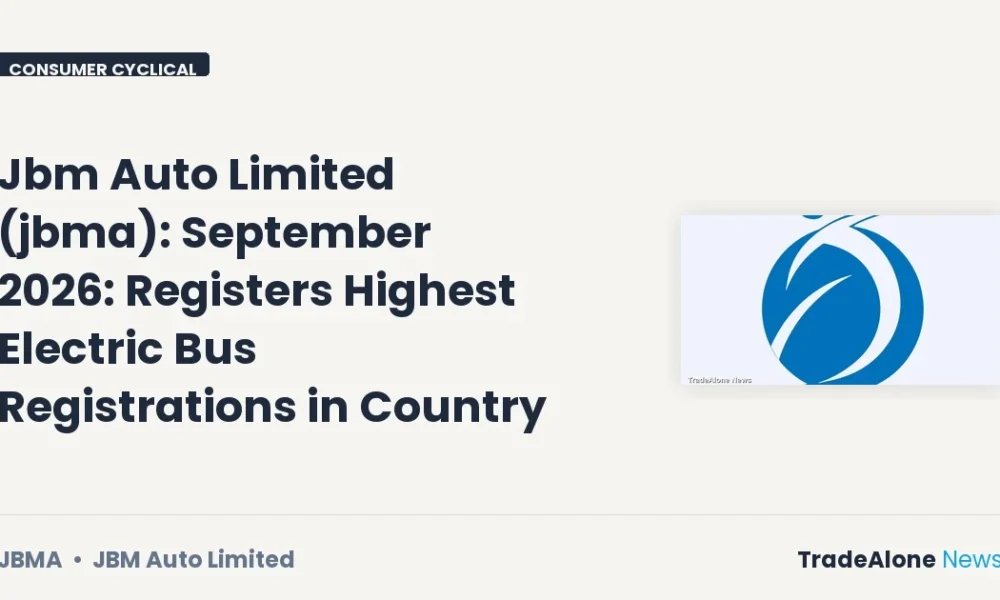 Jbm Auto Limited JBMA September 2026 Milestones