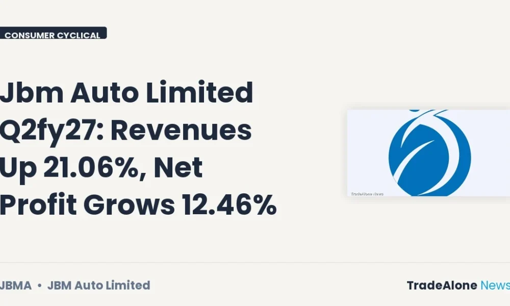 Jbm Auto Limited JBMA Q2fy27 Results