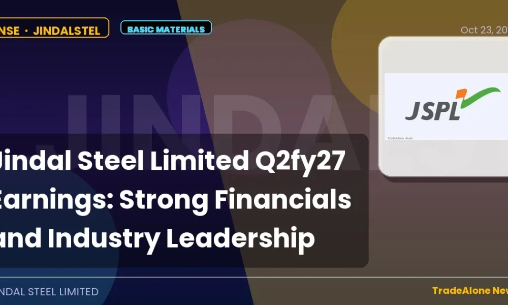 Jindal Steel Limited Q2fy27 Earnings
