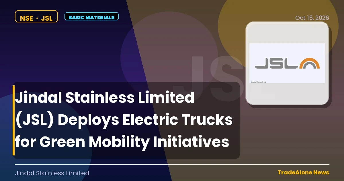 Jindal Stainless Limited JSL October Green Mobility