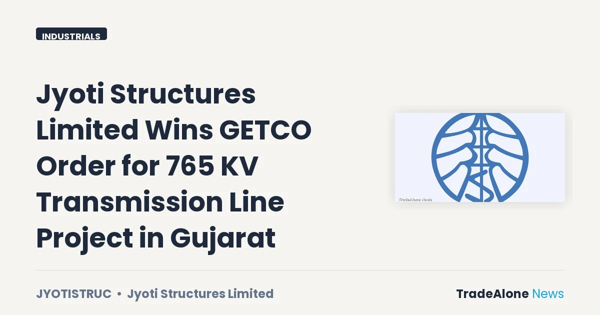 Jyoti Structures Limited Jyotistruc October 2026 Order