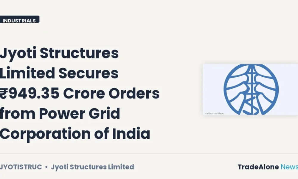Jyoti Structures Limited Jyotistruc ₹949 Crore Order