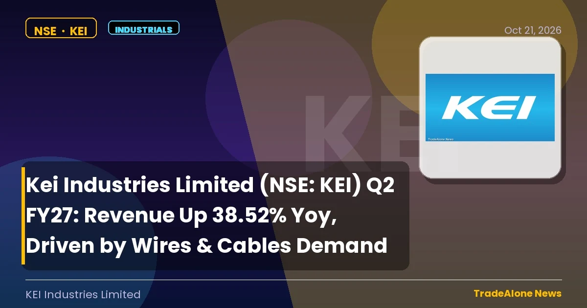 Kei Industries Limited NSE KEI Q2 FY27 Wires & Cables Demand