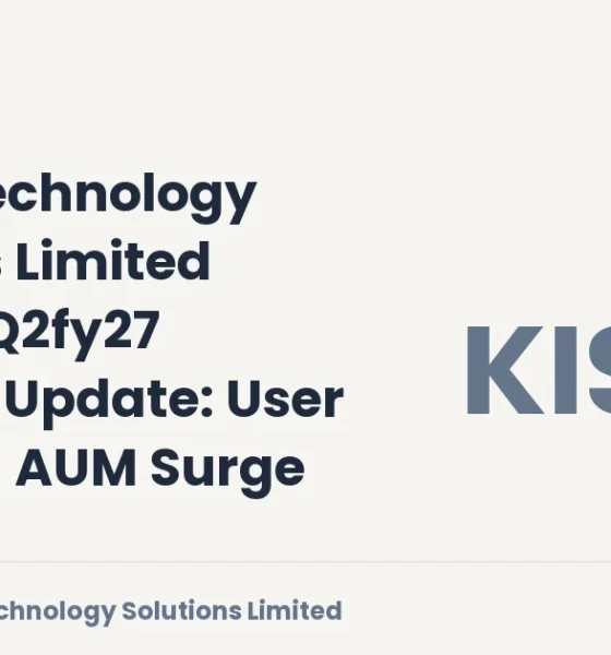 Onemi Technology Solutions Limited Kissht Q2fy27 Update