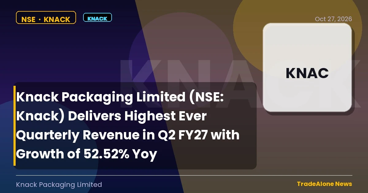 Knack Packaging Limited NSE KNACK Q2 FY27 Revenue