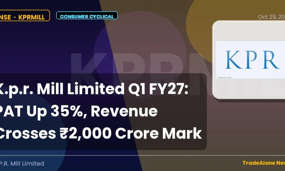 K.p.r. Mill Limited Kprmill Q1 FY27 Results