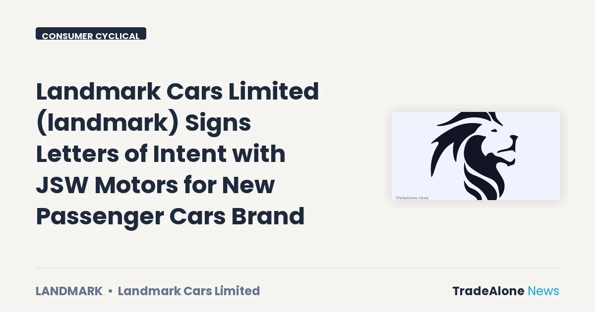 Landmark Cars Limited Landmark October 2026