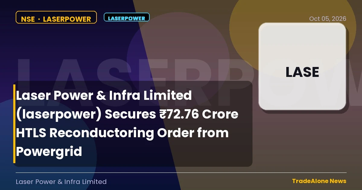 Laser Power & Infra Limited NSE Laserpower HTLS Order