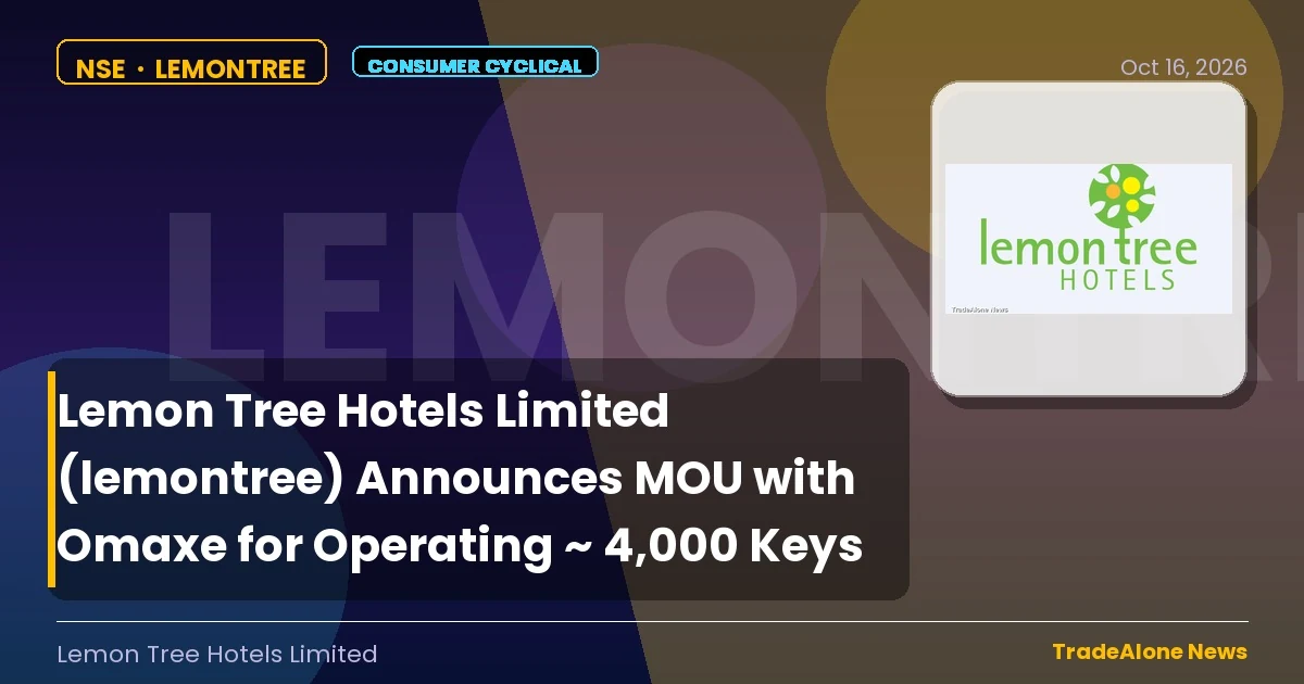 Lemon Tree Hotels Limited Lemontree October 2026