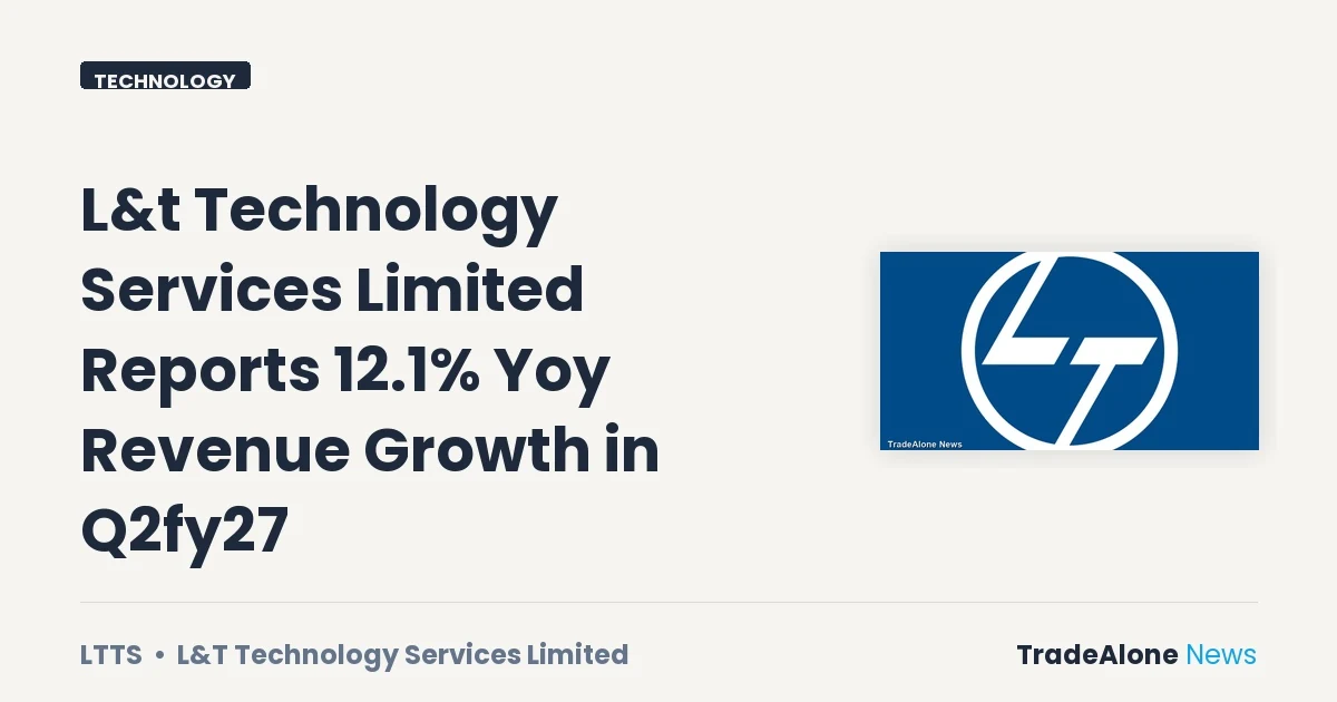 L&t Technology Services Limited NSE LTTS Q2fy27 Revenue Growth