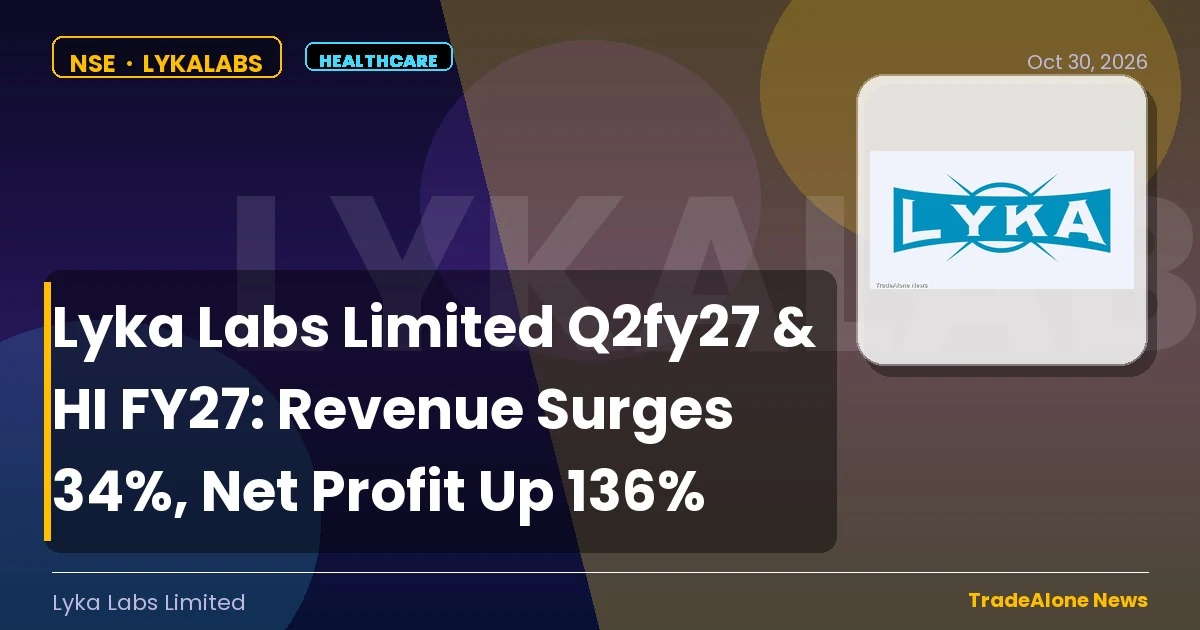 Lyka Labs Limited Lykalabs Q2fy27 Results