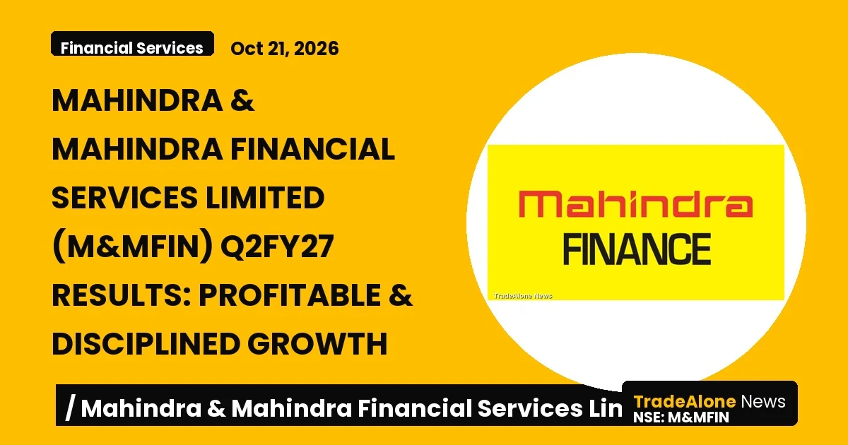 Mahindra & Mahindra Financial Services Limited M&mfin Q2fy27 Results