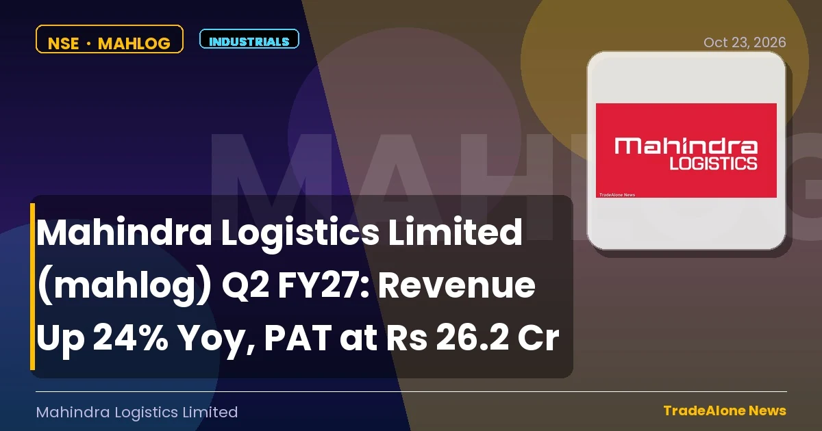 Mahindra Logistics Limited Mahlog Q2 FY27 Results