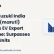 Maruti Suzuki India Limited Maruti October EV Export Milestone