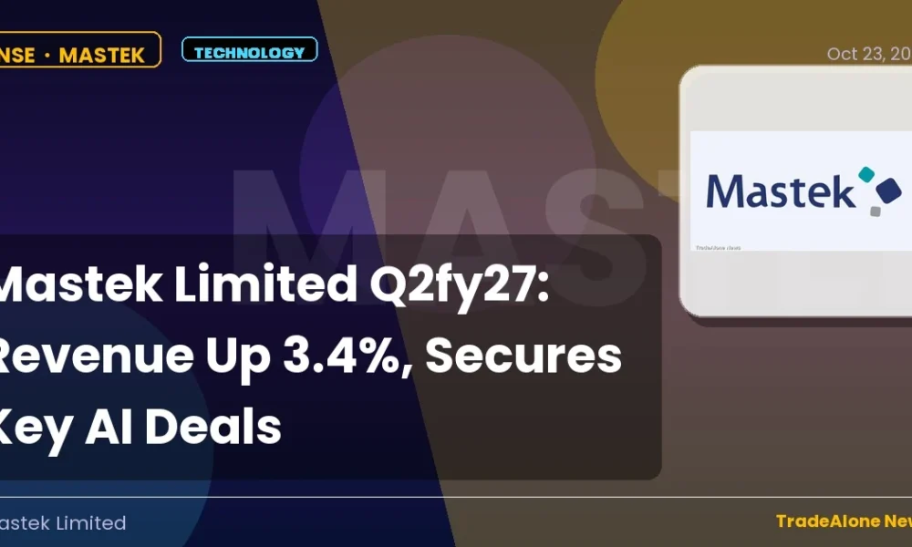 Mastek Limited Mastek Q2fy27 Revenue Up 3.4% AI Deals