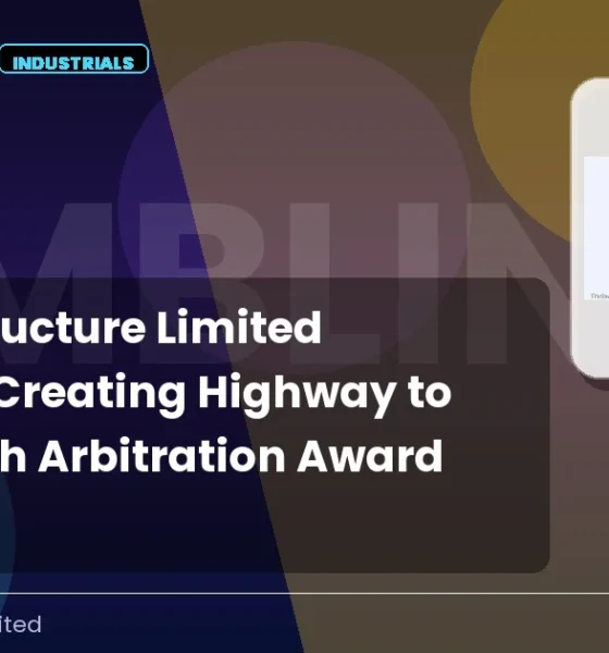 Mbl Infrastructure Limited Mblinfra October 2026 Arbitration Award
