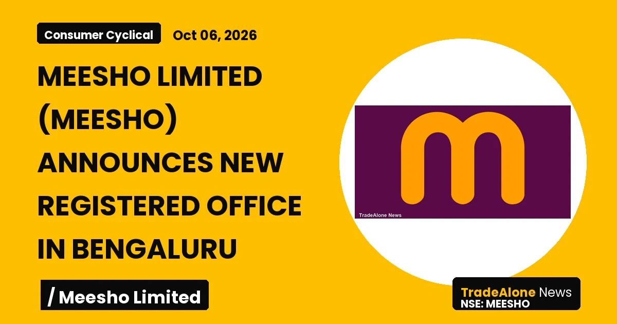 Meesho Limited Meesho New Registered Office October 2026