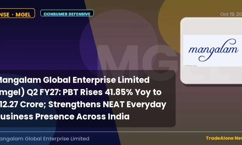 Mangalam Global Enterprise Limited MGEL Q2 FY27 Results