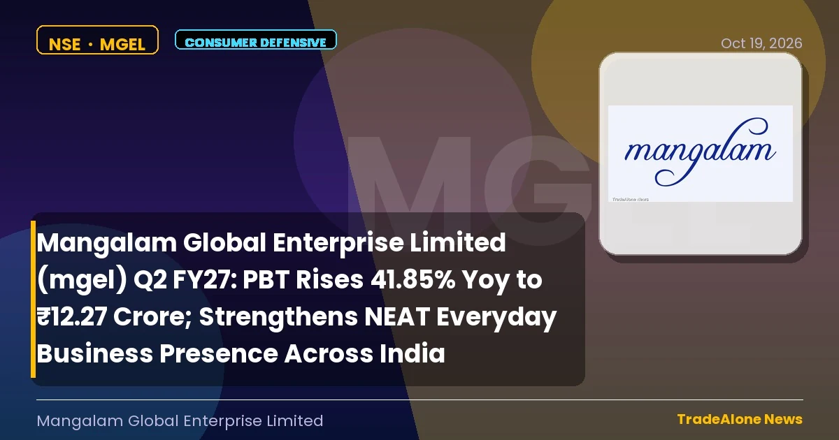 Mangalam Global Enterprise Limited MGEL Q2 FY27 Results
