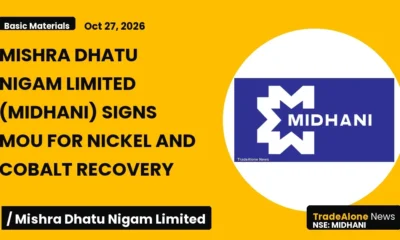 Mishra Dhatu Nigam Limited Midhani October 2026 Mou