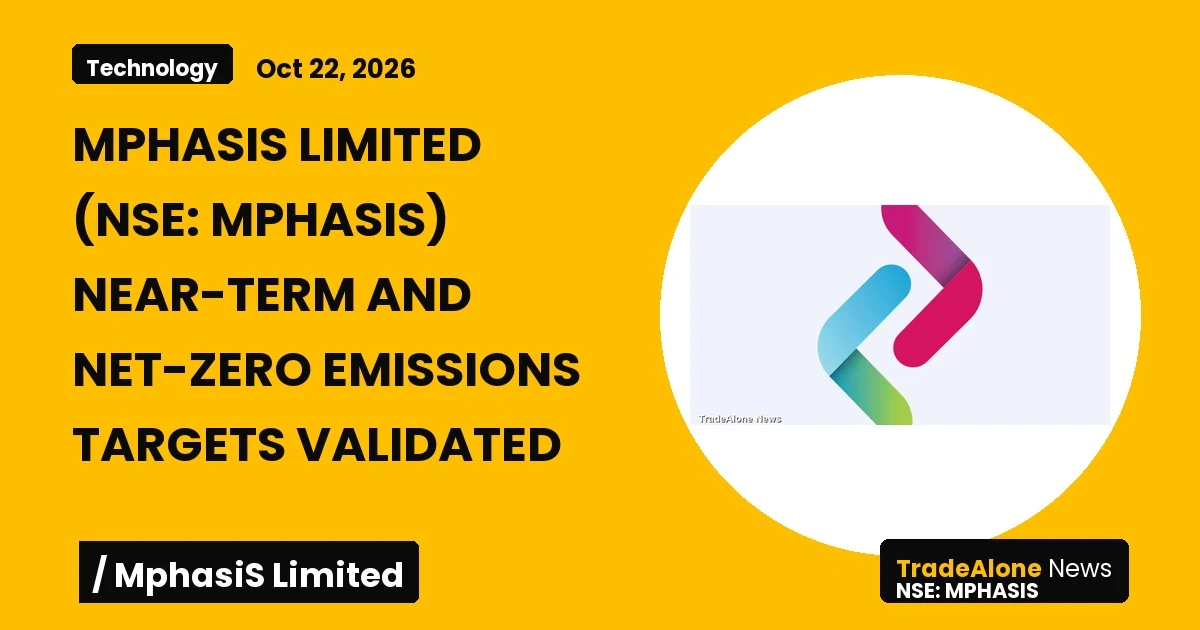 Mphasis Limited NSE Mphasis Net-zero Emissions