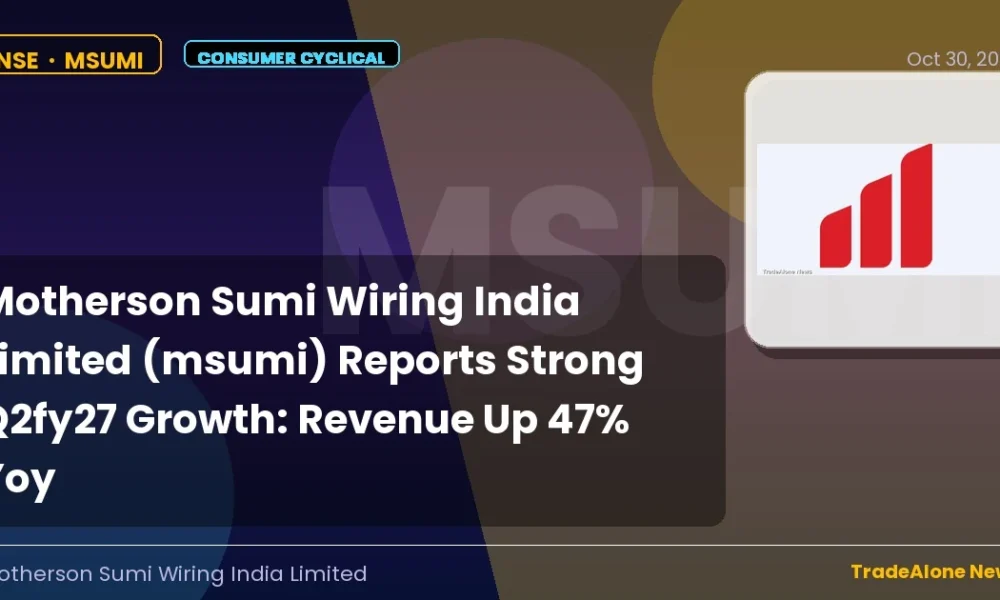 Motherson Sumi Wiring India Limited MSUMI Q2fy27 Results
