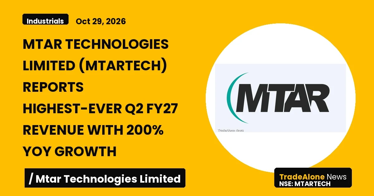 Mtar Technologies Limited Mtartech Q2 FY27 Results