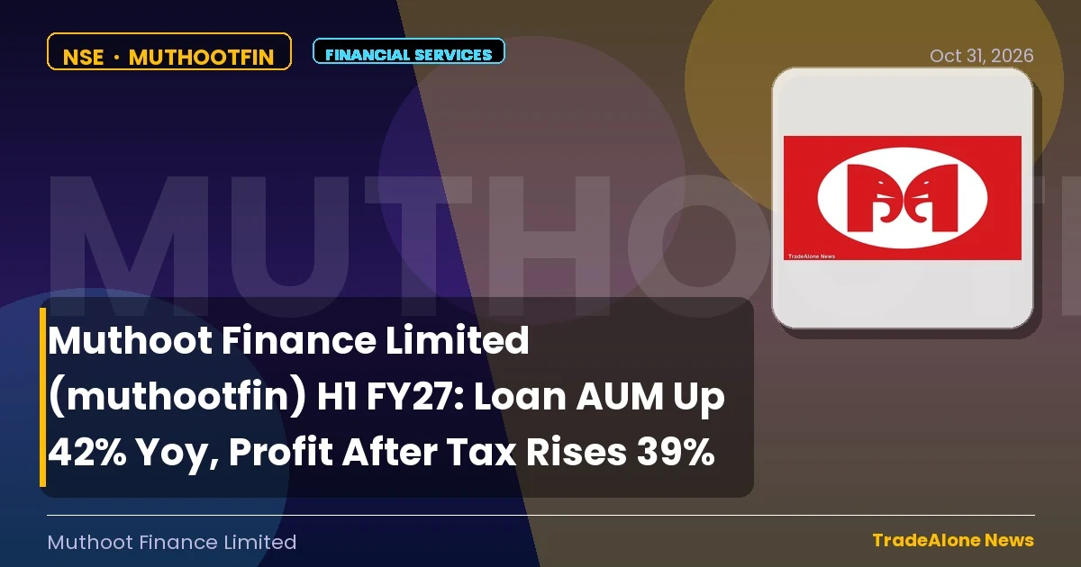 Muthoot Finance Limited Muthootfin H1 FY27 Results