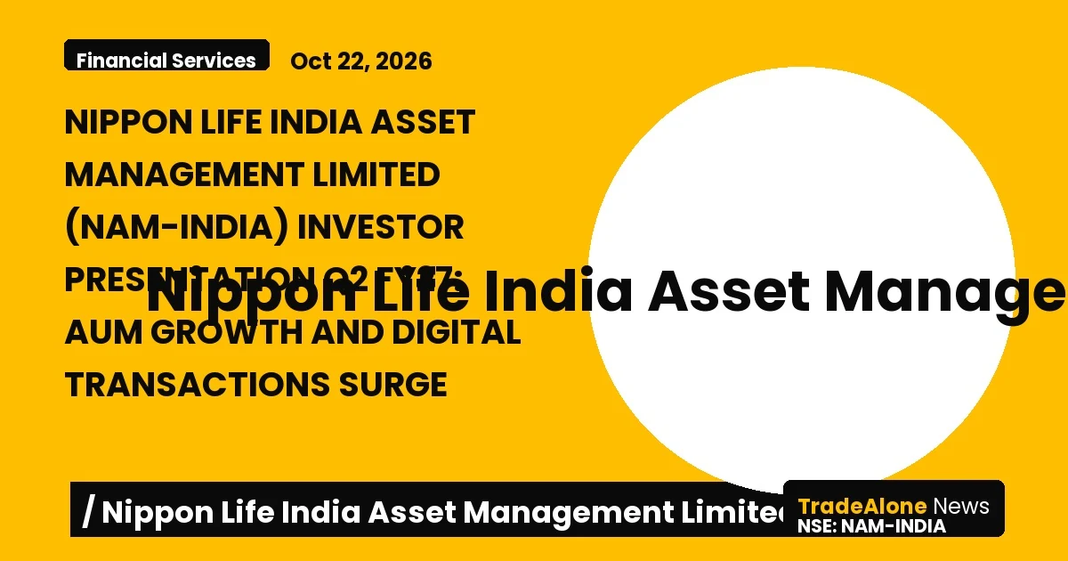 Nippon Life India Asset Management Limited Nam-india Q2 FY27 Results