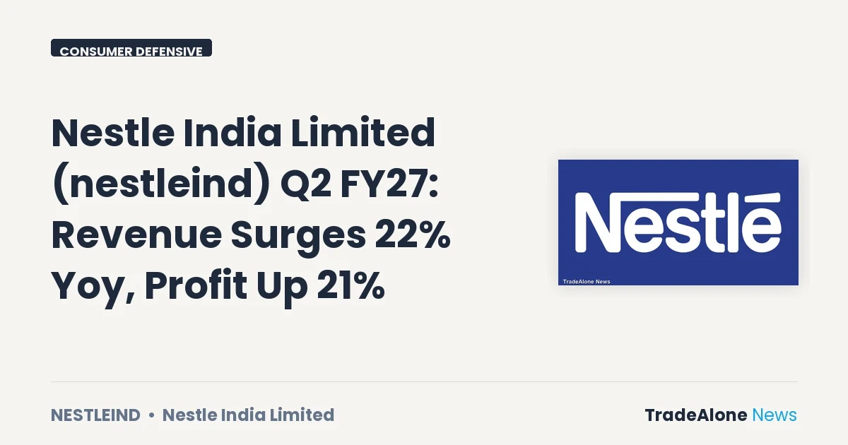 Nestle India Limited Nestleind Q2 FY27 Results