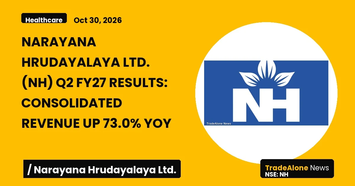 Narayana Hrudayalaya Ltd. NH Q2 FY27 Results