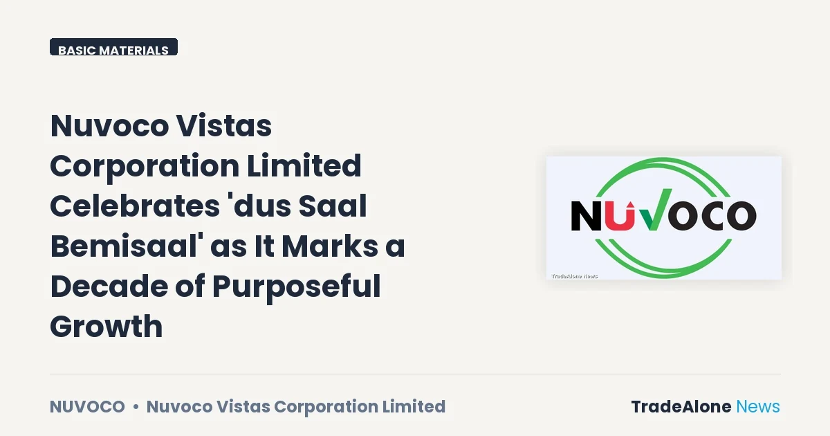 Nuvoco Vistas Corporation Limited Nuvoco Dus Saal Bemisaal