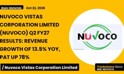 Nuvoco Vistas Corporation Limited Nuvoco Q2 FY27 Results