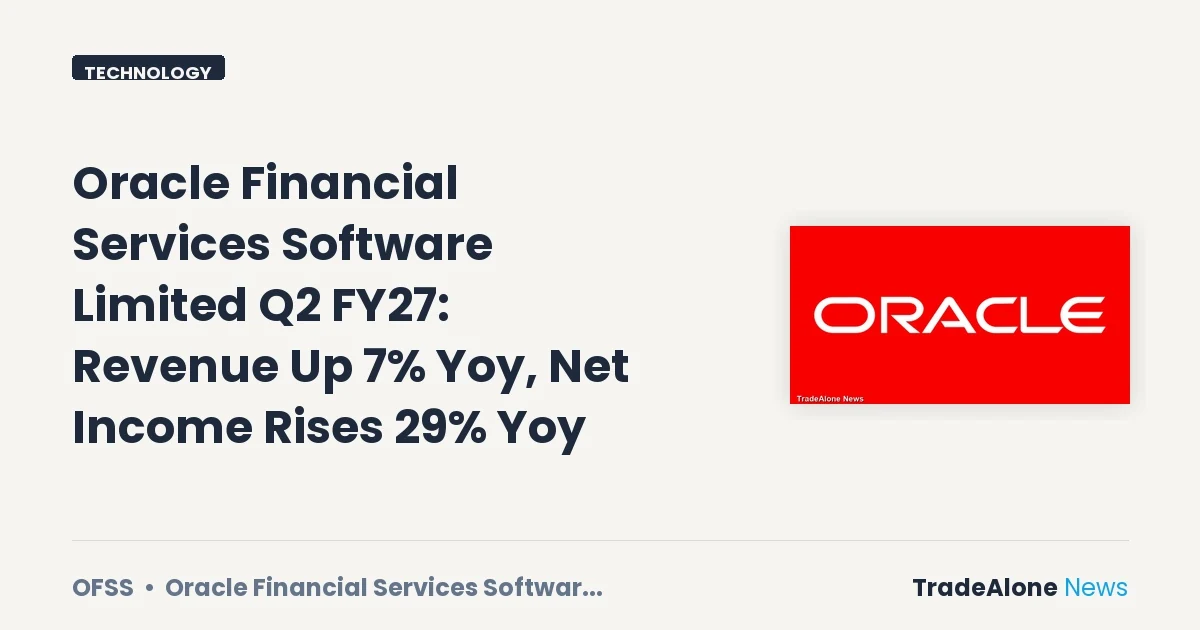 Oracle Financial Services Software Limited Q2 FY27 Results
