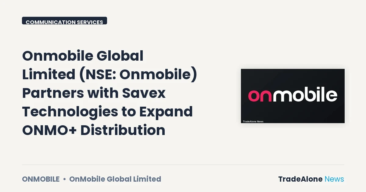 Onmobile Global Limited NSE Onmobile October 2026 Partnership
