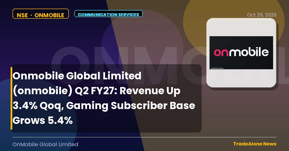 Onmobile Global Limited Onmobile Q2 FY27 Results