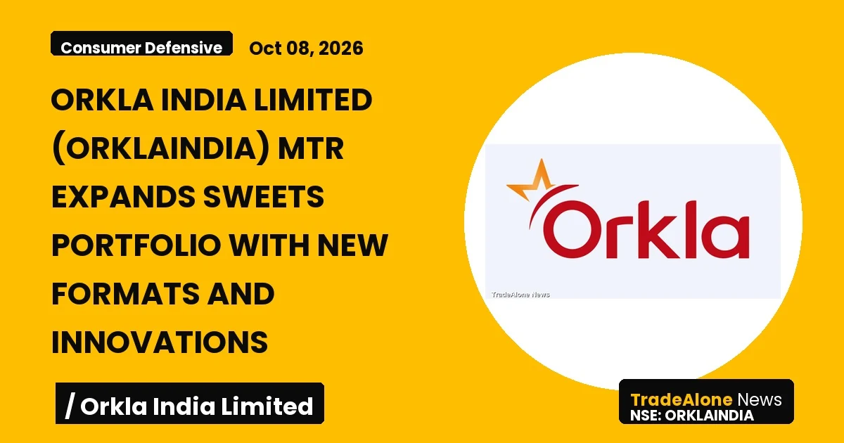 Orkla India Limited Orklaindia Q4 FY26 Sweets Portfolio Expansion